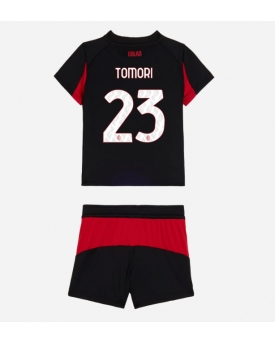 Billige Fotballdrakt AC Milan Fikayo Tomori #23 Replika Hjemmedraktsett Barn 2025-26 Kortermet (med bukser)